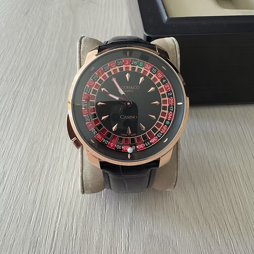 JACOB & CO CASSINO ROSE PRETO 44MM