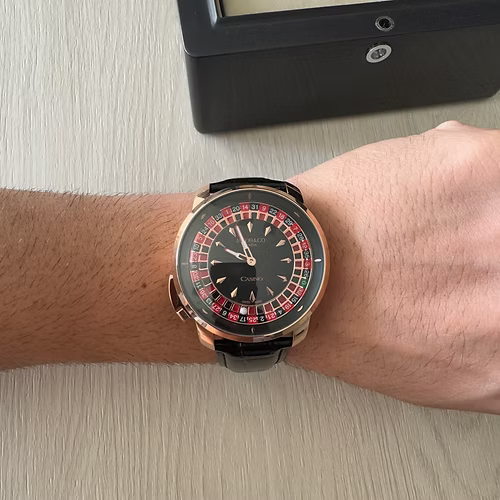 JACOB & CO CASSINO ROSE PRETO 44MM