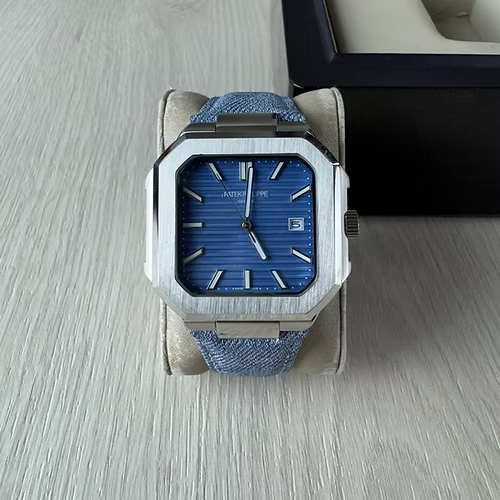 PATEK PHILIPPE CUBITUS PRATA AZUL 45MM