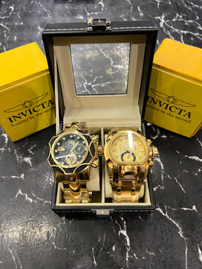 MALETA COM 2 RELÓGIOS