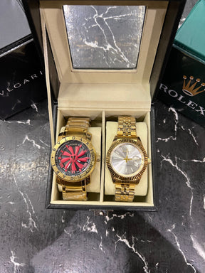 MALETA COM 2 RELÓGIOS