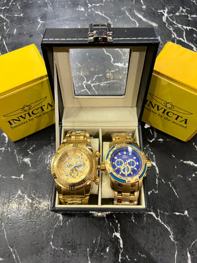 MALETA COM 2 RELÓGIOS