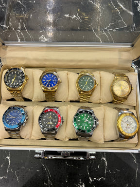 MALETA COM 8 RELÓGIOS