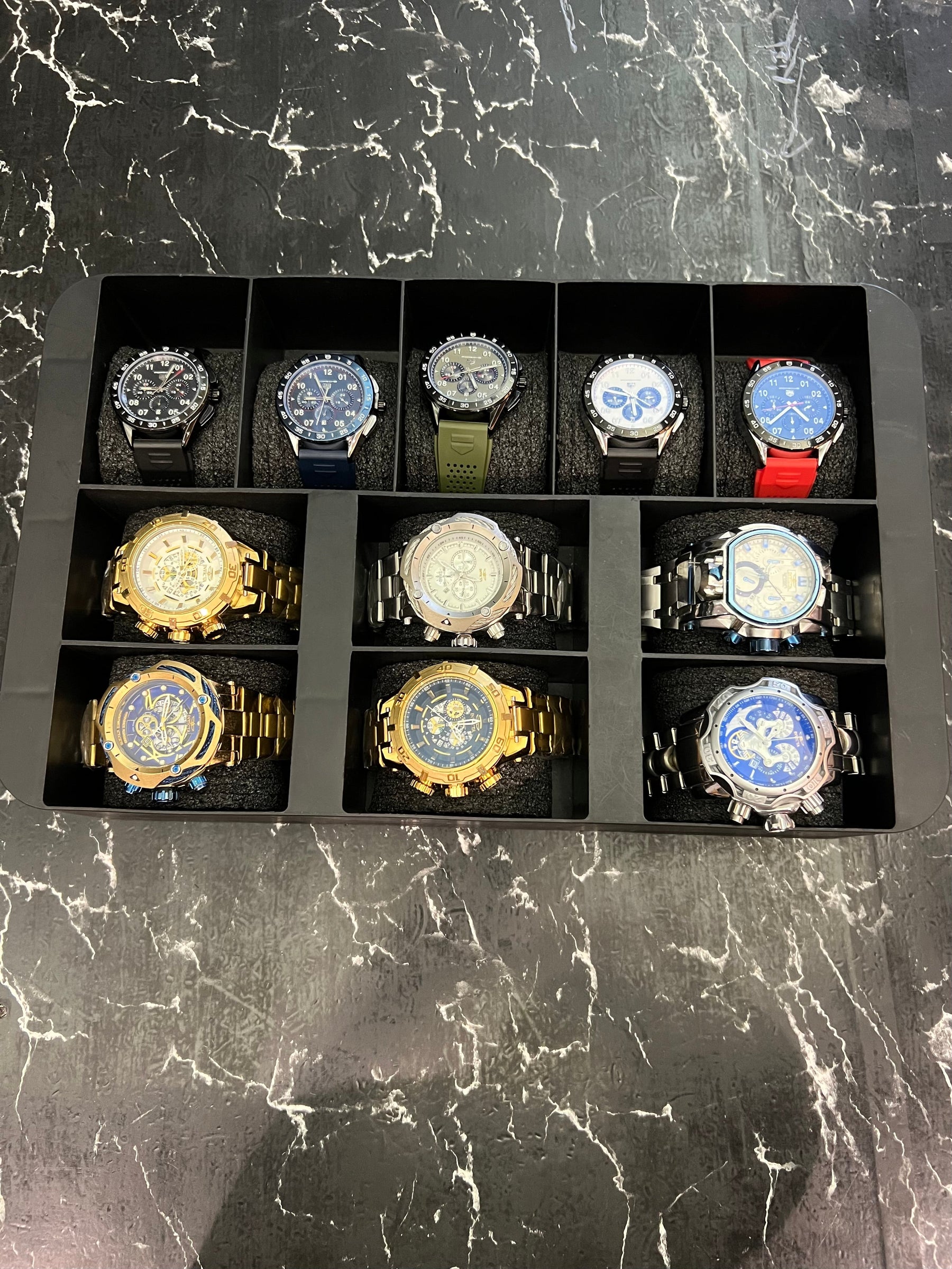 MALETA COM 15 RELÓGIOS