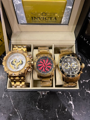 MALETA COM 3 RELÓGIOS