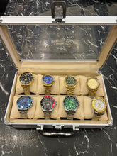 MALETA COM 8 RELÓGIOS