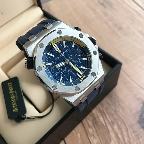 AUDEMARS PIGUET ROYAL OAK OFFSHORE DIVER PRATA AZUL 42MM