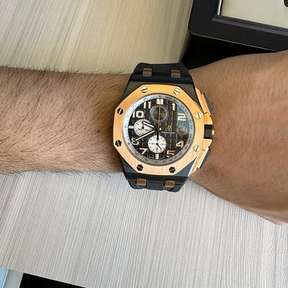 AUDEMARS PIGUET ROYAL OAK OFFSHORE PRETO ROSE BRANCO 43MM