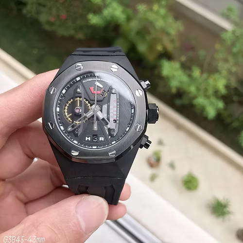 AUDEMARS PIGUET BORRACHA PRETO 43MM