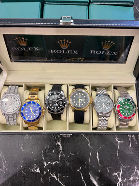 MALETA COM 6 RELÓGIOS