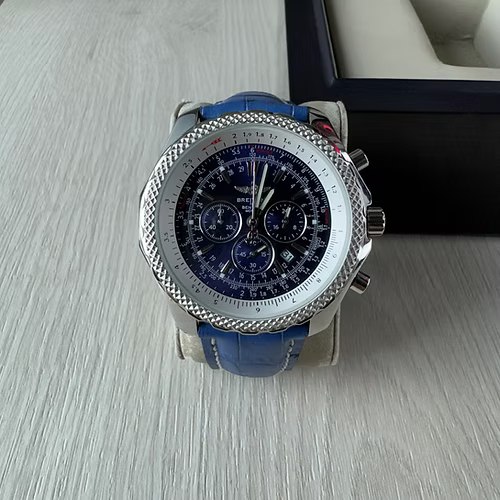 BREITLING NAVITIMER AZUL COURO 46MM