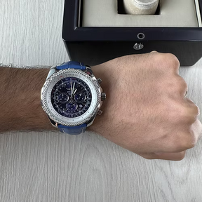 BREITLING NAVITIMER AZUL COURO 46MM