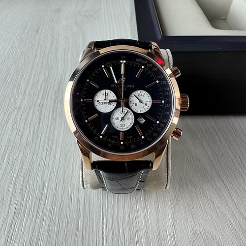 BREITLING TRANSOCEAN ROSE COURO 44MM