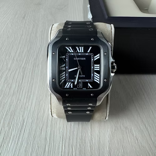 CARTIER SANTOS CHUMBO PRETO 40MM X 47MM