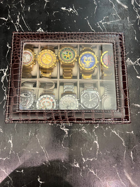MALETA COM 10 RELÓGIOS