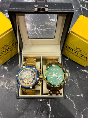 MALETA COM 2 RELÓGIOS