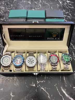 MALETA COM 6 RELÓGIOS