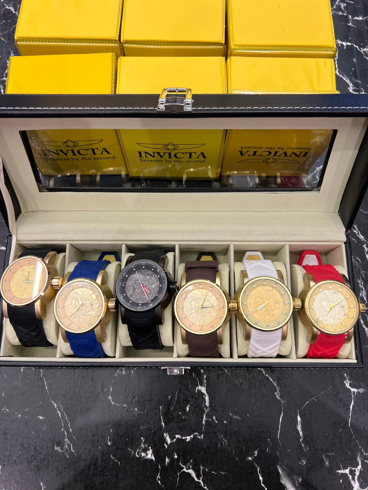 MALETA COM 6 RELÓGIOS