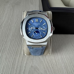 PATEK PHILIPPE NAUTILUS PRATA AZUL 40MM