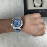 PATEK PHILIPPE NAUTILUS PRATA AZUL 40MM