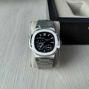 PATEK PHILIPPE NAUTILUS PRATA PRETO 40MM