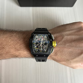 RICHARD MILLE PRETO AMARELO 47MM