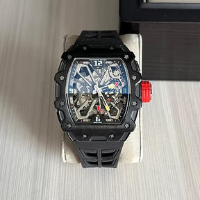 RICHARD MILLE PRETO VERMELHO 47MM