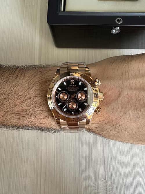 ROLEX DAYTONA ROSE PRETO 40MM